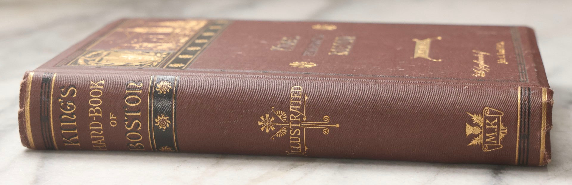 Lot 198 - "King's Hand-Book Of Boston" Antique Illustrated Guide Book By Moses King, Published By Moses King, Cambridge, Massachusetts, 1881