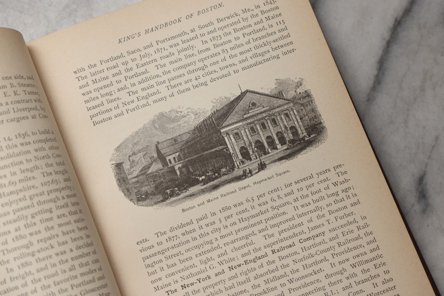Lot 198 - "King's Hand-Book Of Boston" Antique Illustrated Guide Book By Moses King, Published By Moses King, Cambridge, Massachusetts, 1881