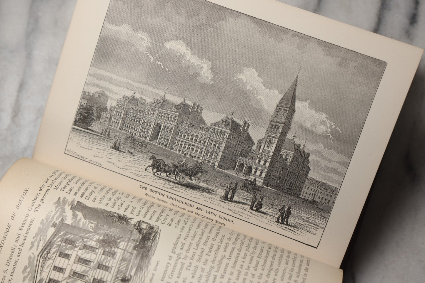 Lot 198 - "King's Hand-Book Of Boston" Antique Illustrated Guide Book By Moses King, Published By Moses King, Cambridge, Massachusetts, 1881