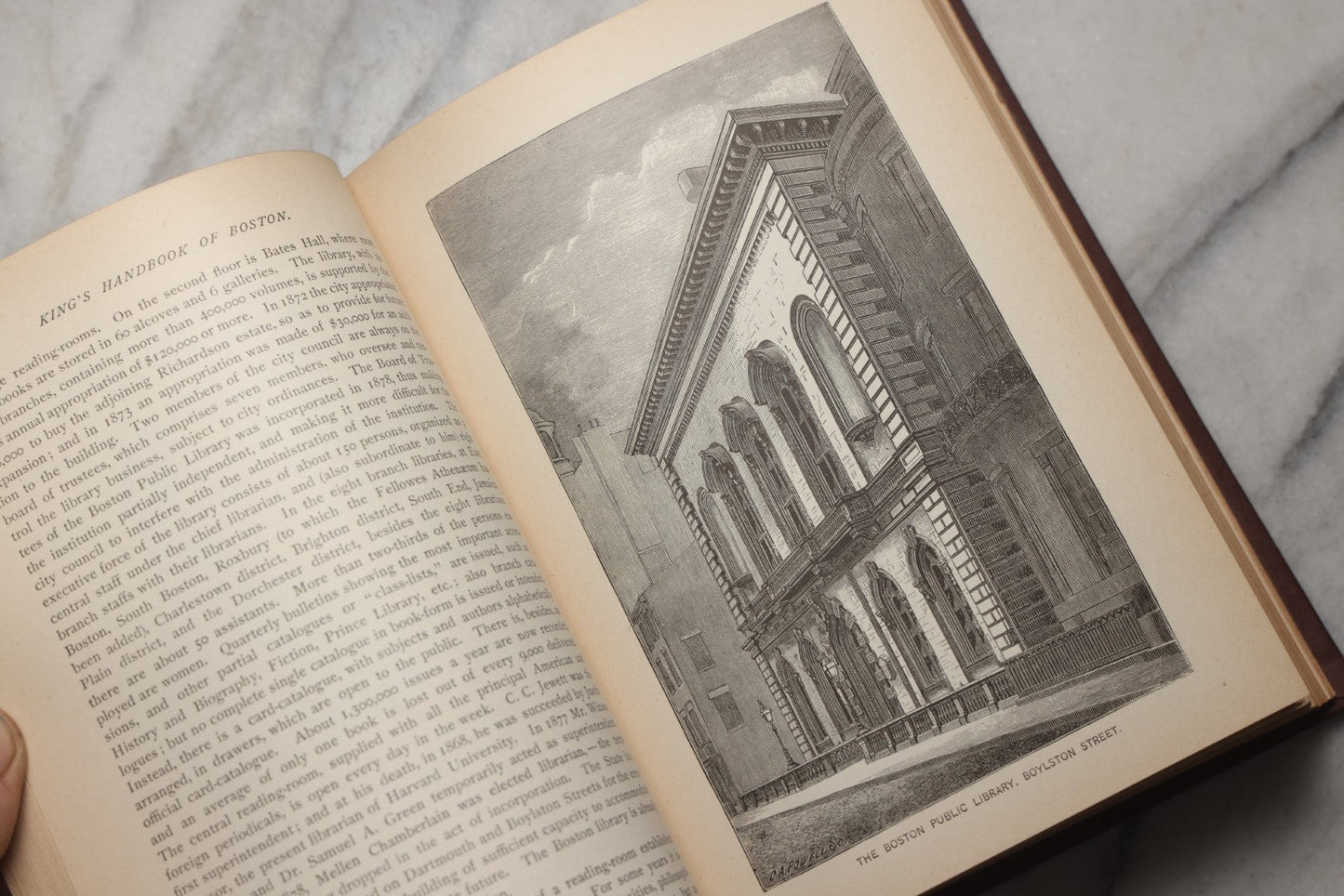 Lot 198 - "King's Hand-Book Of Boston" Antique Illustrated Guide Book By Moses King, Published By Moses King, Cambridge, Massachusetts, 1881