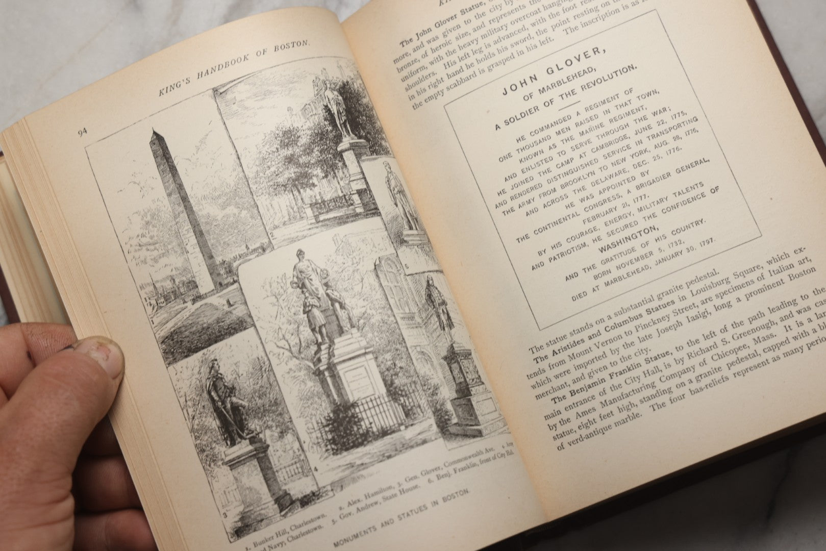 Lot 198 - "King's Hand-Book Of Boston" Antique Illustrated Guide Book By Moses King, Published By Moses King, Cambridge, Massachusetts, 1881