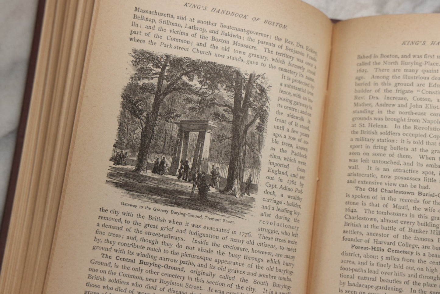 Lot 198 - "King's Hand-Book Of Boston" Antique Illustrated Guide Book By Moses King, Published By Moses King, Cambridge, Massachusetts, 1881
