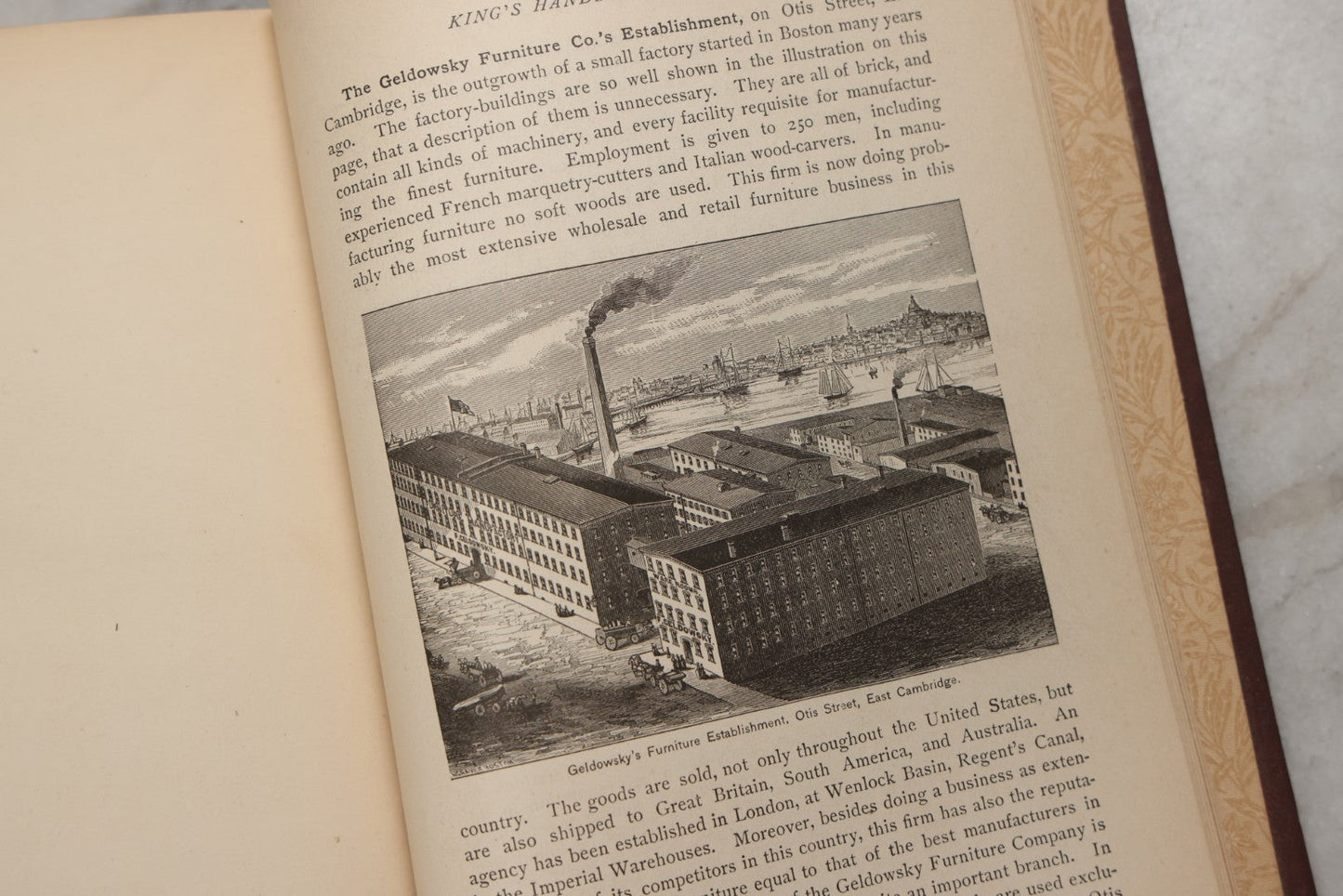 Lot 198 - "King's Hand-Book Of Boston" Antique Illustrated Guide Book By Moses King, Published By Moses King, Cambridge, Massachusetts, 1881