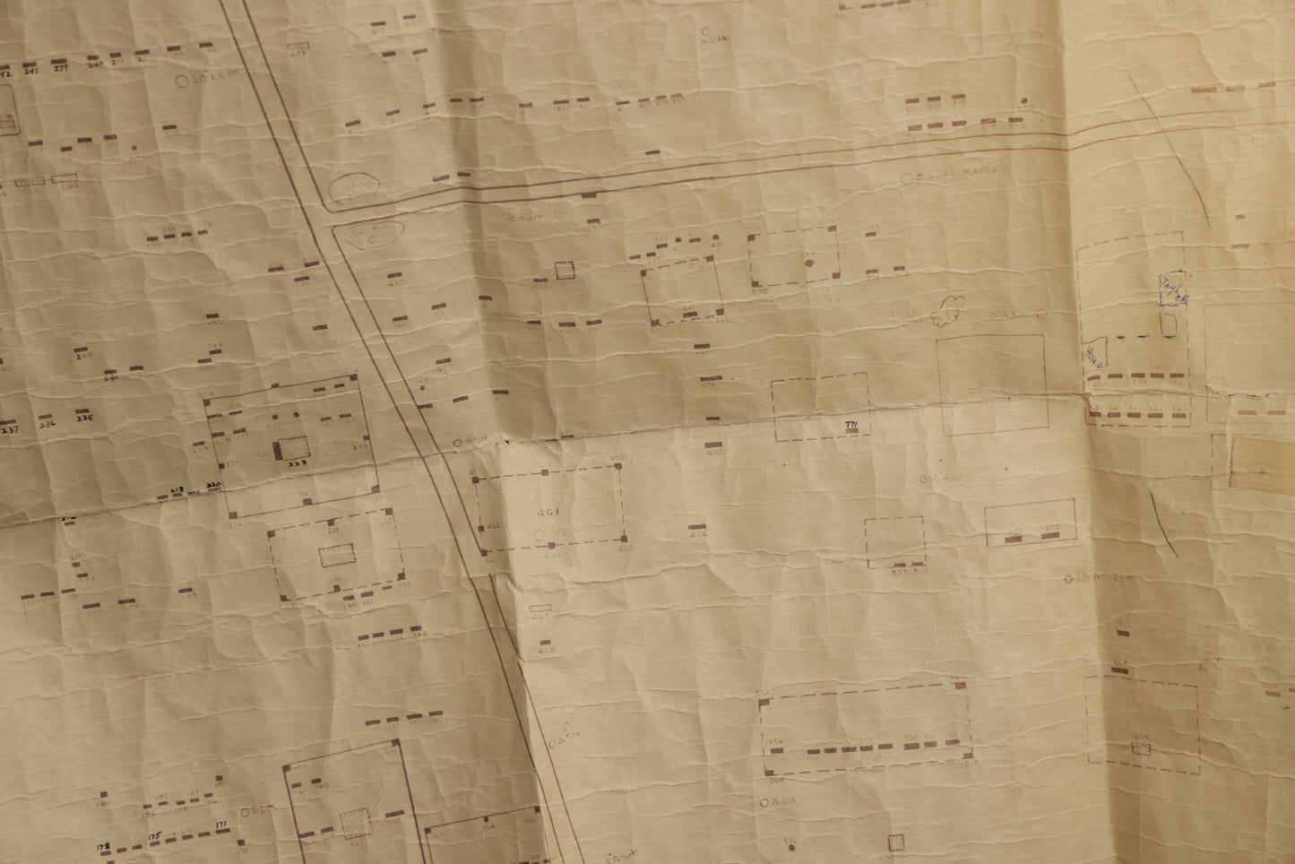 Lot 004 - Grouping Of Ten Vintage Massachusetts Cemetery Site Plans, Maps, And Survey Documents Including Dracut, Lowell, And Private Family Plots, Circa 1940–1960