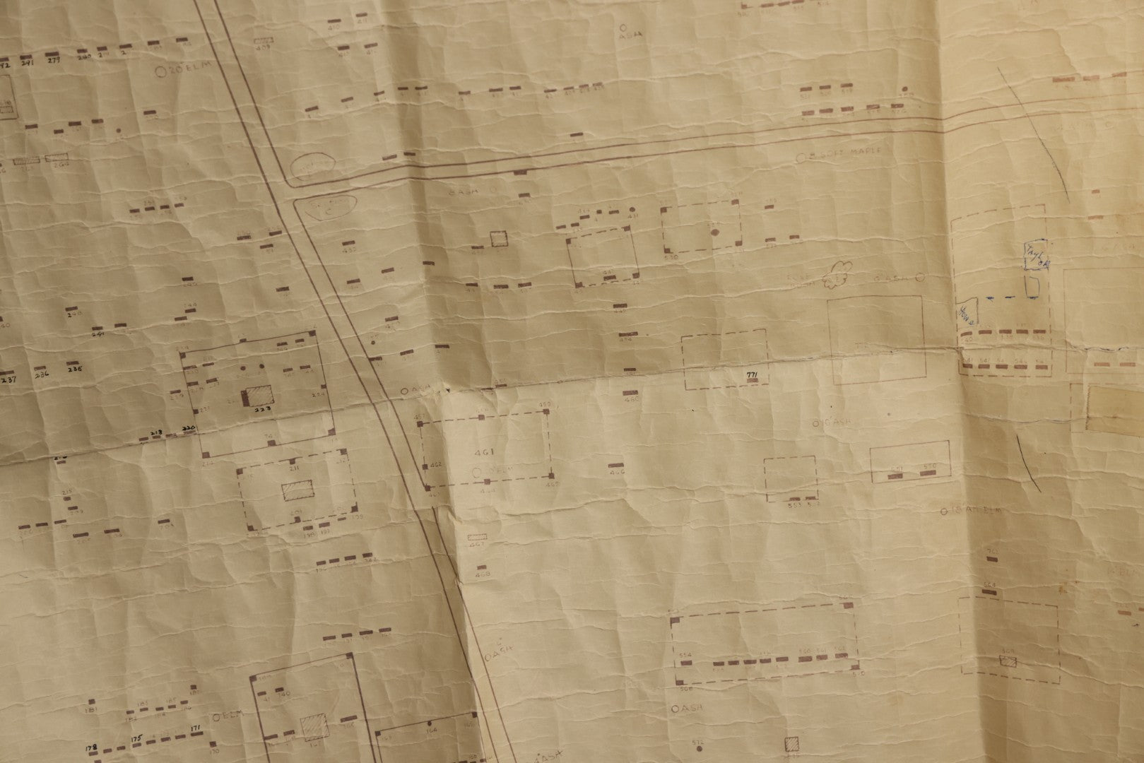 Lot 004 - Grouping Of Ten Vintage Massachusetts Cemetery Site Plans, Maps, And Survey Documents Including Dracut, Lowell, And Private Family Plots, Circa 1940–1960