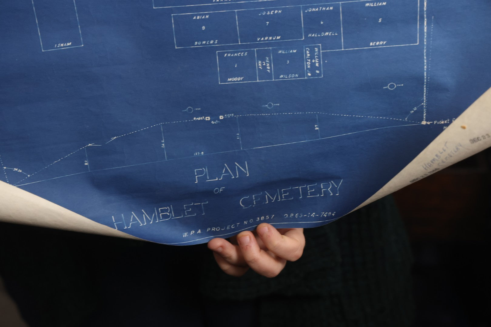 Lot 004 - Grouping Of Ten Vintage Massachusetts Cemetery Site Plans, Maps, And Survey Documents Including Dracut, Lowell, And Private Family Plots, Circa 1940–1960