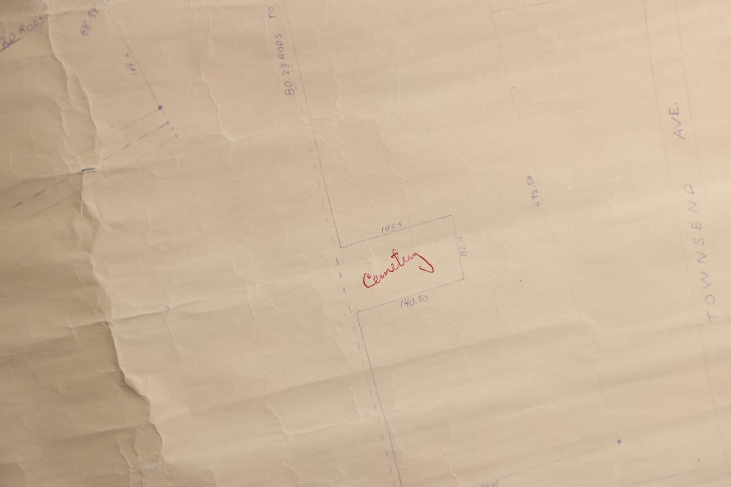 Lot 005 - Grouping Of Eight Vintage Massachusetts Cemetery Site Plans, Maps, And Survey Documents Including Hamblet, Richardson (Dracut, Massachusetts) And Others, Circa 1940–1960