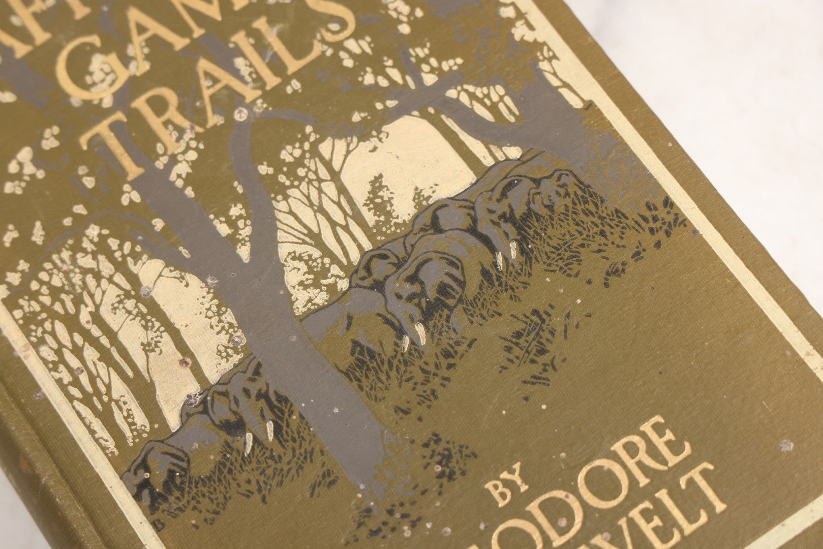 Lot 024 - "African Game Trails" Antique Safari And Natural History Book By Theodore Roosevelt, Illustrated With Photographs By Kermit Roosevelt And Drawings By Philip R. Goodwin, Published By Charles Scribner's Sons, New York, 1910