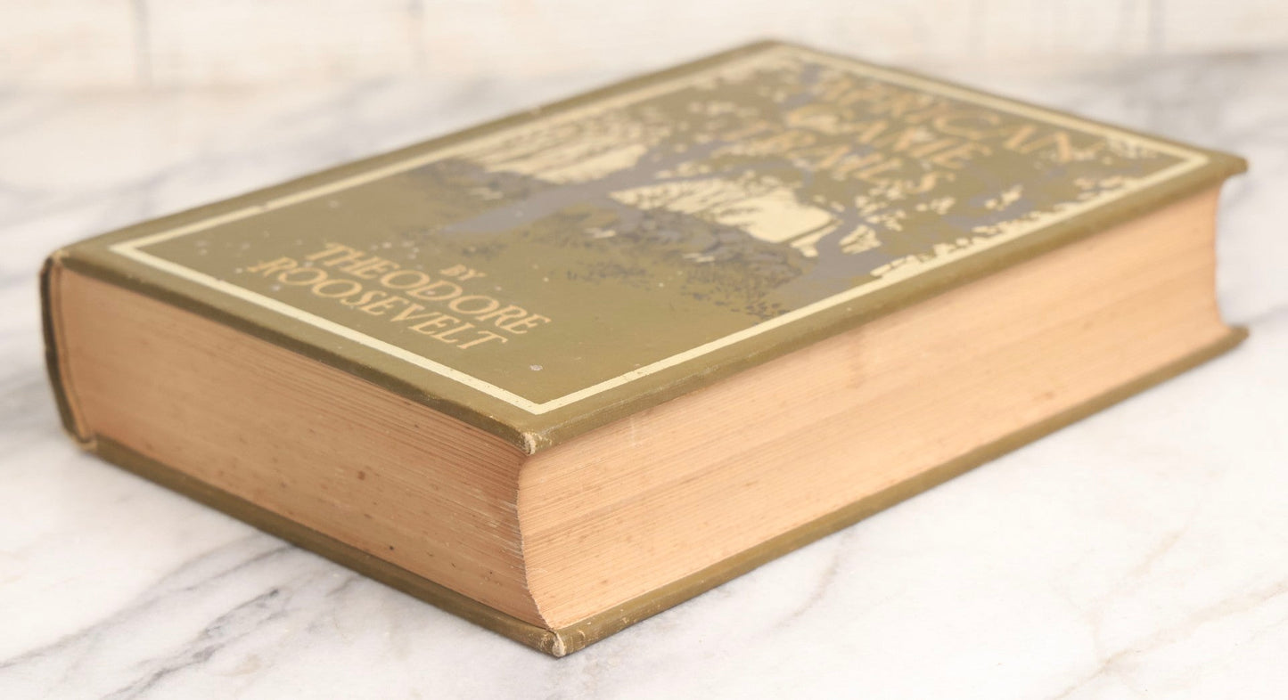 Lot 024 - "African Game Trails" Antique Safari And Natural History Book By Theodore Roosevelt, Illustrated With Photographs By Kermit Roosevelt And Drawings By Philip R. Goodwin, Published By Charles Scribner's Sons, New York, 1910