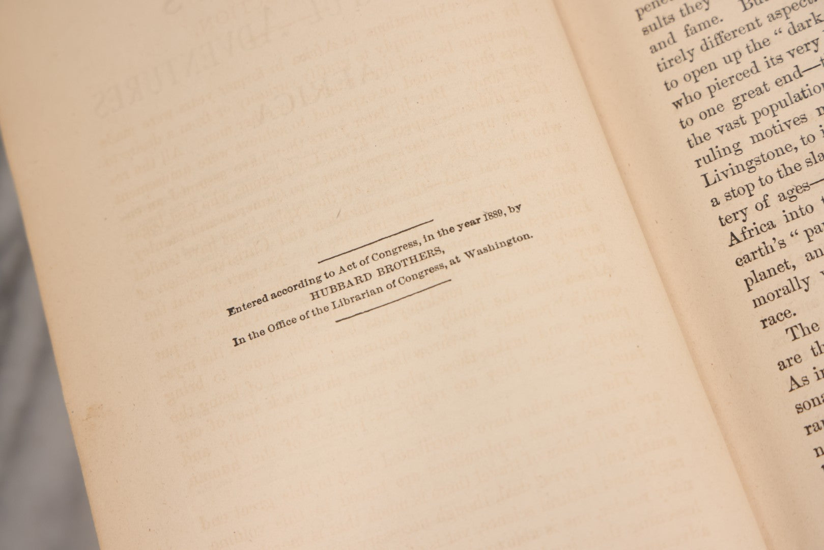 Lot 025 - "Stanley's Wonderful Adventures In Africa" Antique African Exploration Book By Hon. J. T. Headley And Willis Fletcher Johnson, Published By Edgewood Publishing Co., 1889