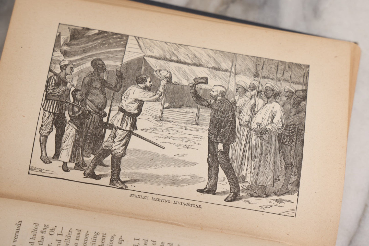 Lot 025 - "Stanley's Wonderful Adventures In Africa" Antique African Exploration Book By Hon. J. T. Headley And Willis Fletcher Johnson, Published By Edgewood Publishing Co., 1889