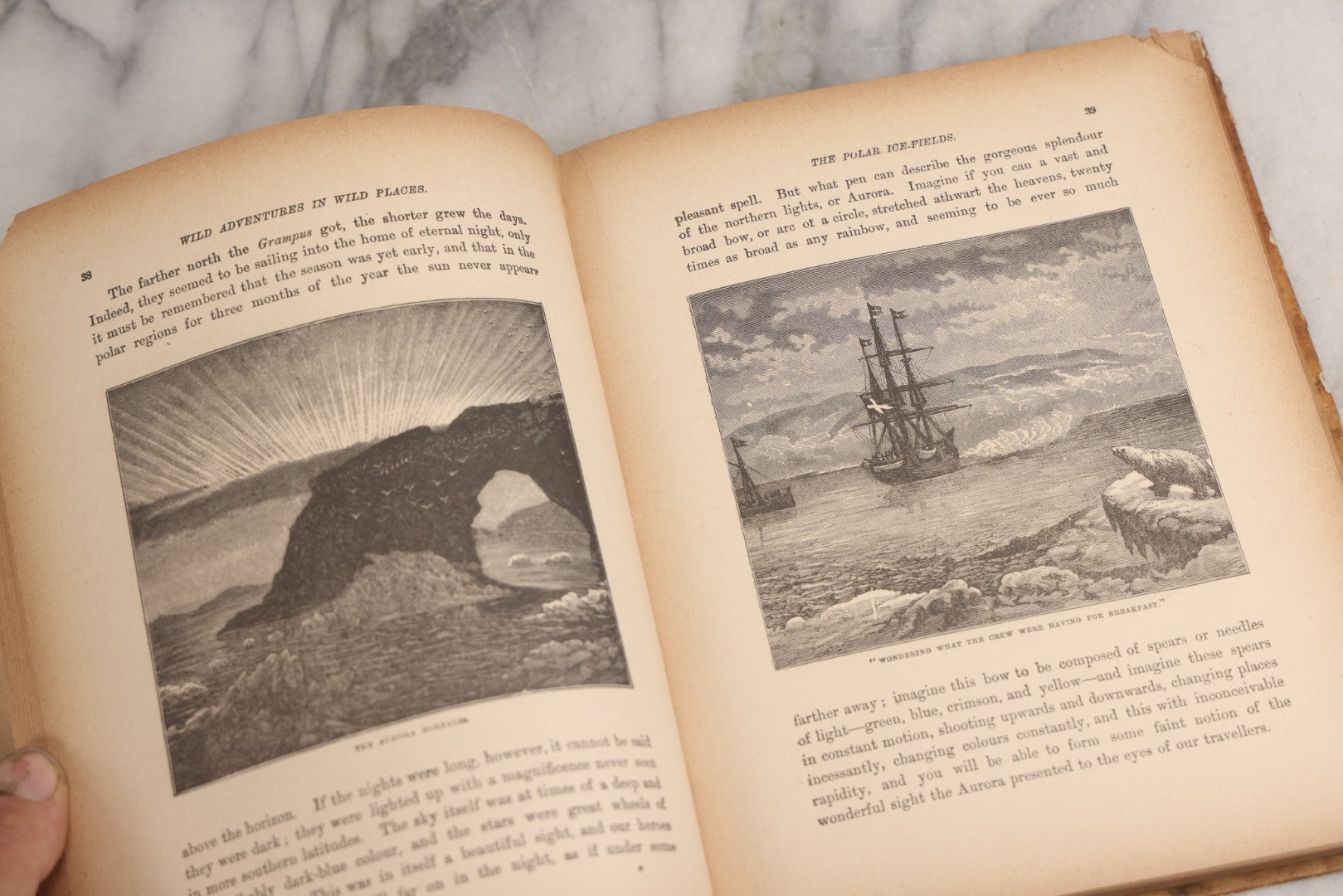 Lot 027 - "Wild Adventures In Wild Places" Antique Sporting And Adventure Book By Gordon Stables, M.D., R.N., Published By Cassell And Company, Limited, London, Paris, New York And Melbourne, Circa 1888