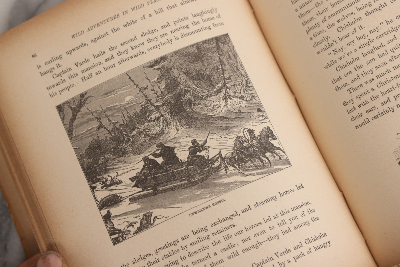 Lot 027 - "Wild Adventures In Wild Places" Antique Sporting And Adventure Book By Gordon Stables, M.D., R.N., Published By Cassell And Company, Limited, London, Paris, New York And Melbourne, Circa 1888