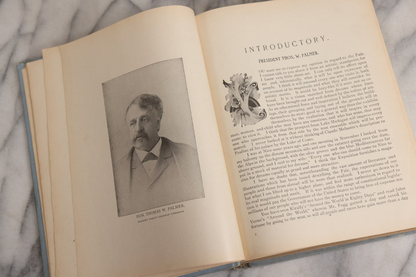 Lot 028 - "History Of The World's Fair: Being A Complete And Authentic Description Of The Columbian Exposition From Its Inception" Antique 1893 World's Fair Book By Major Ben C. Truman, Published By Mammoth Publishing Co., Philadelphia, Pennsylvania
