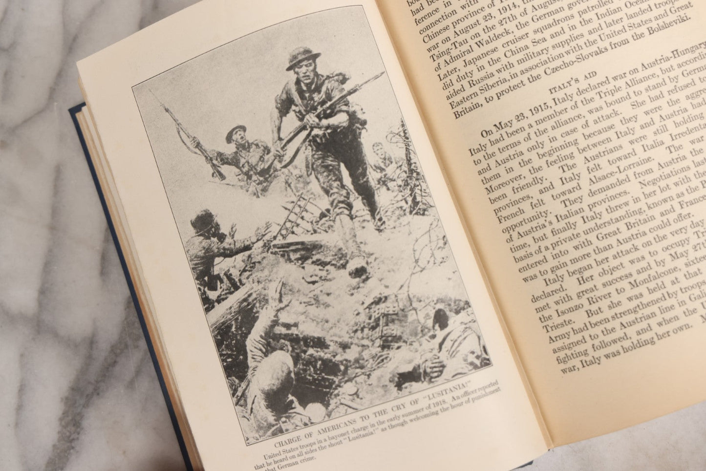 Lot 029 - "America's Part In The World War" Antique WWI History Book By Richard J. Beamish And Francis A. March, Ph.D., With Introduction By General John J. Pershing, 1919