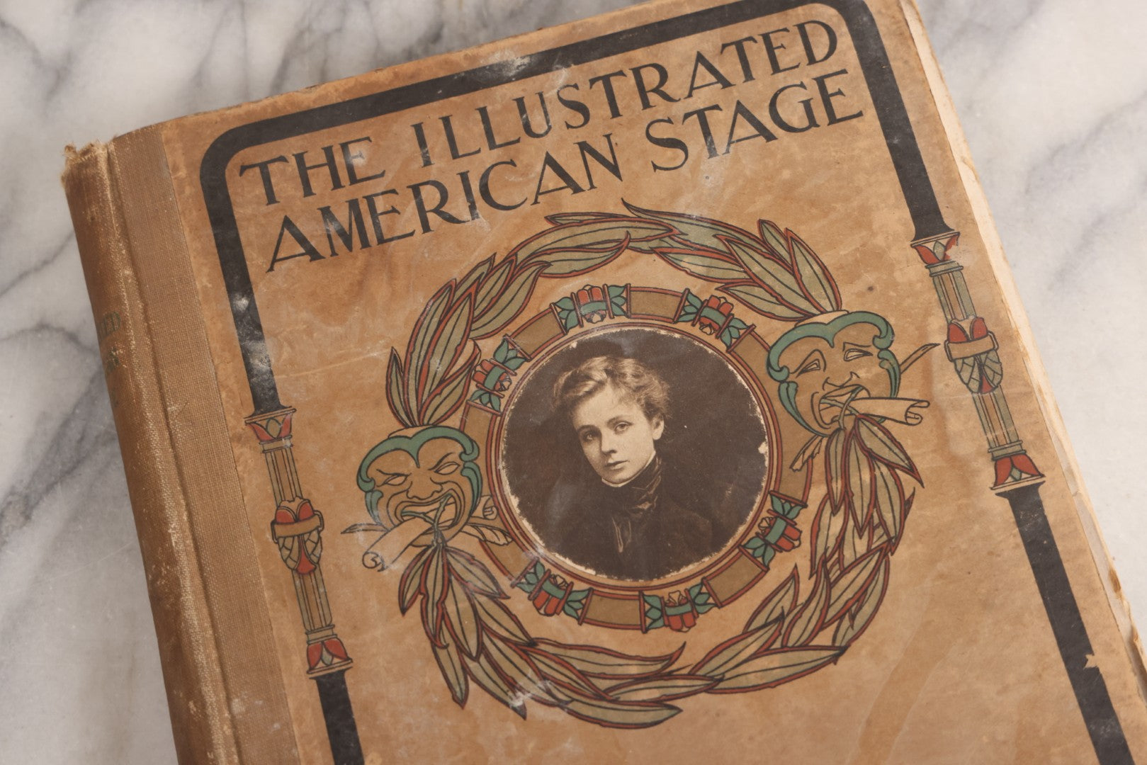 Lot 031 - "The Illustrated American Stage" Antique American Theater Book, Published By R. H. Russell, New York, 1901, Note Poor Condition