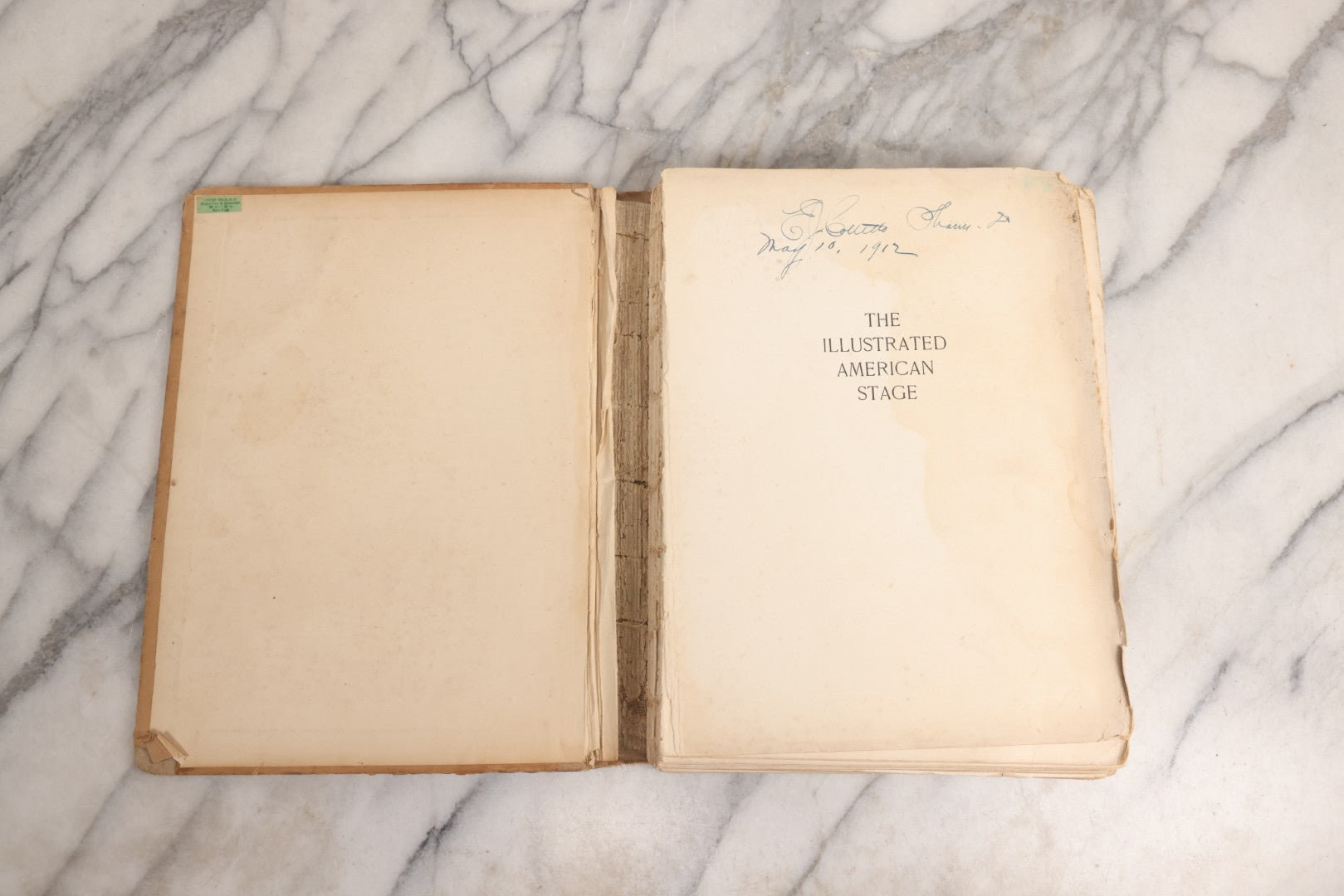 Lot 031 - "The Illustrated American Stage" Antique American Theater Book, Published By R. H. Russell, New York, 1901, Note Poor Condition