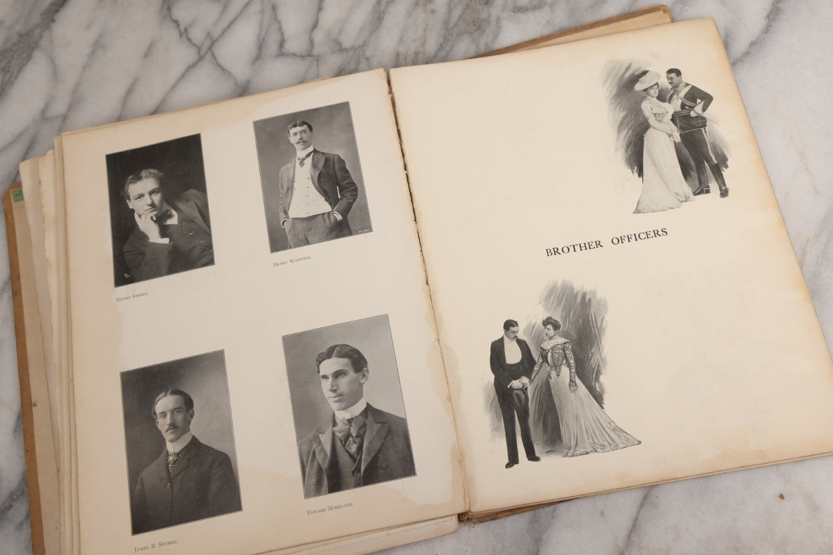 Lot 031 - "The Illustrated American Stage" Antique American Theater Book, Published By R. H. Russell, New York, 1901, Note Poor Condition