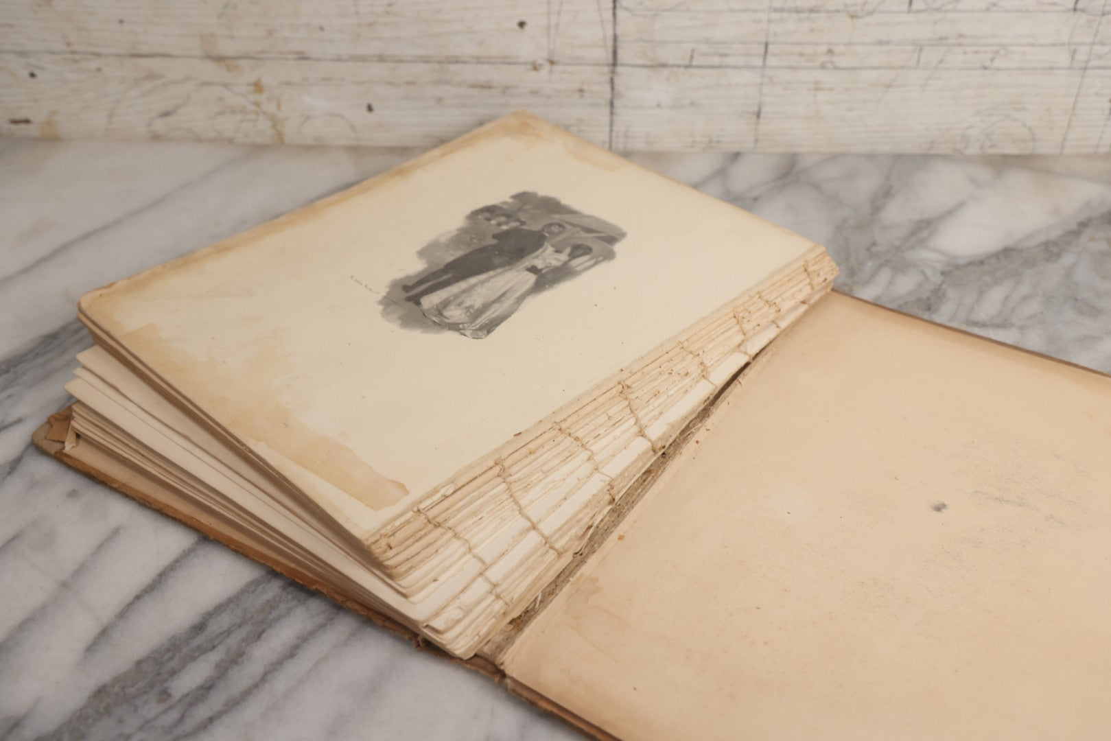 Lot 031 - "The Illustrated American Stage" Antique American Theater Book, Published By R. H. Russell, New York, 1901, Note Poor Condition