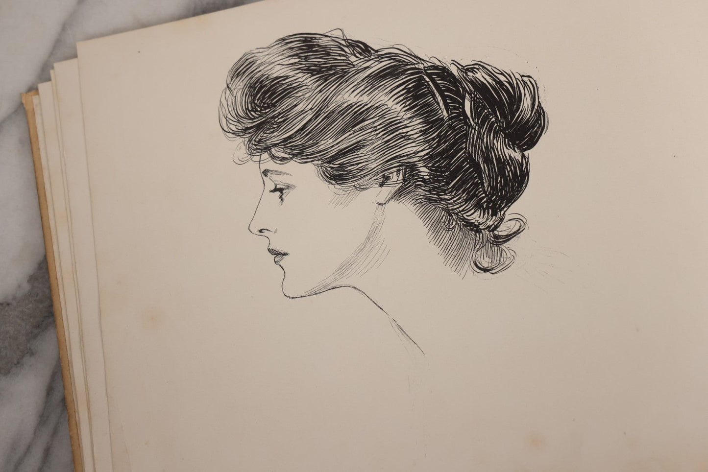 Lot 032 - “The Social Ladder” Antique Illustrated Book By Charles Dana Gibson, Published By R.H. Russell, New York, And John Lane, London, 1902, With Partial Original Presentation Sleeve