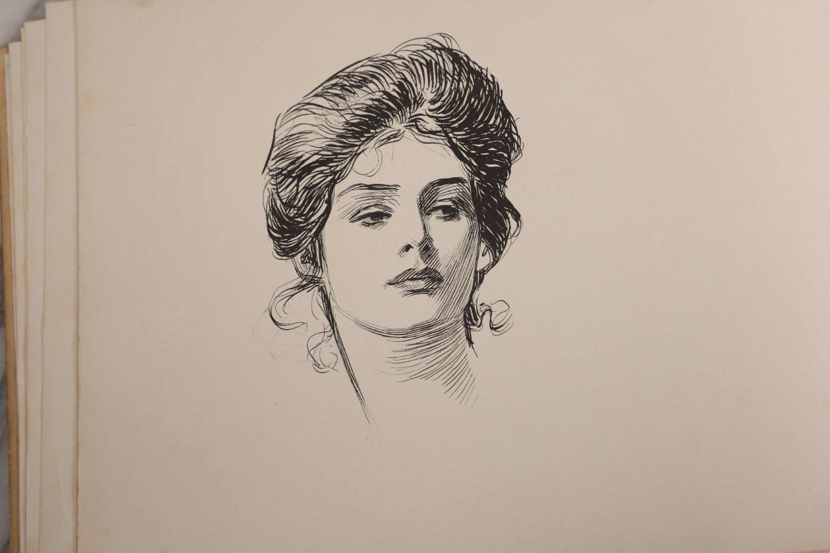 Lot 032 - “The Social Ladder” Antique Illustrated Book By Charles Dana Gibson, Published By R.H. Russell, New York, And John Lane, London, 1902, With Partial Original Presentation Sleeve