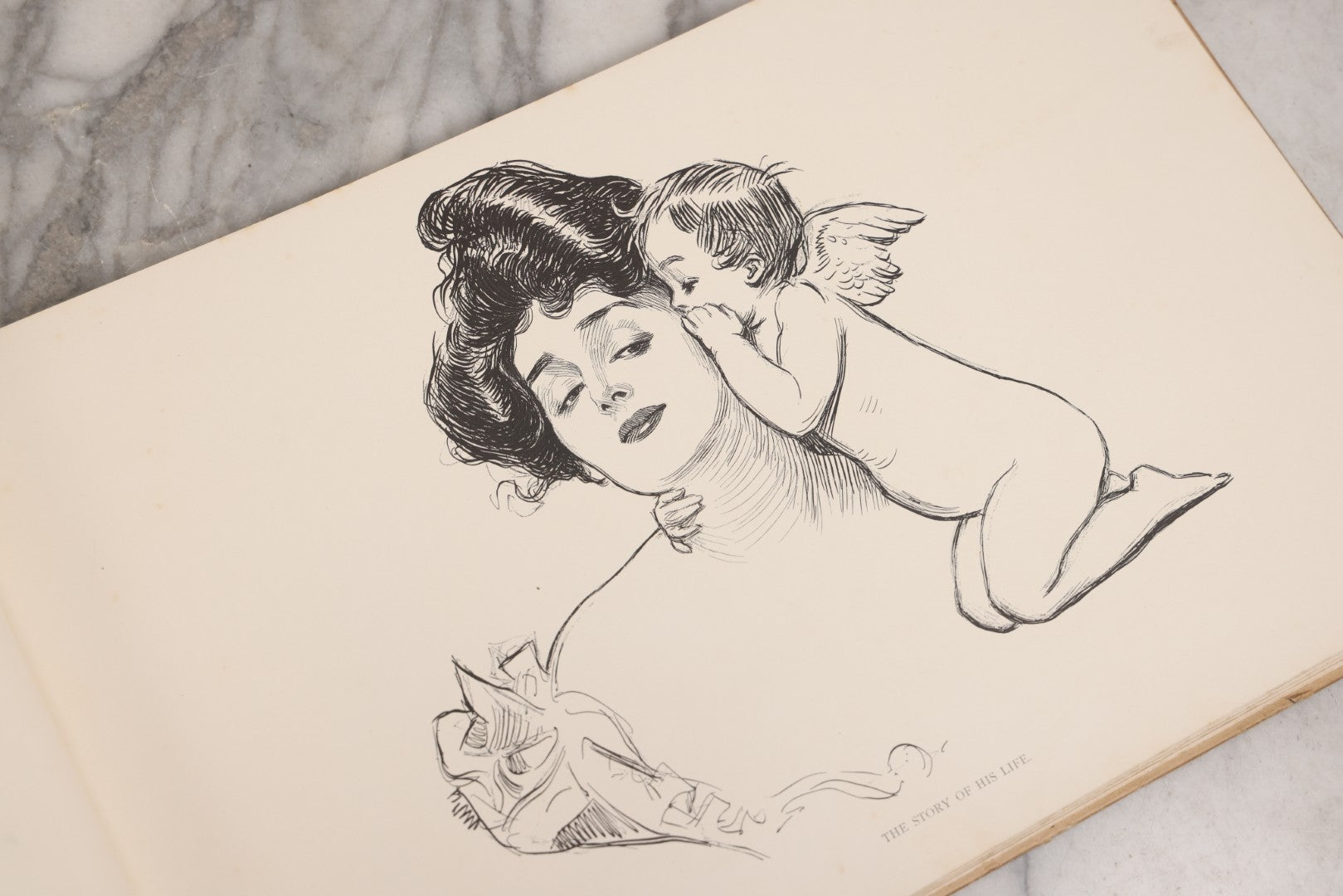 Lot 032 - “The Social Ladder” Antique Illustrated Book By Charles Dana Gibson, Published By R.H. Russell, New York, And John Lane, London, 1902, With Partial Original Presentation Sleeve