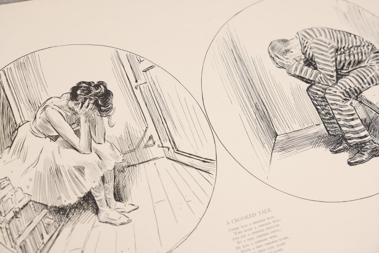 Lot 032 - “The Social Ladder” Antique Illustrated Book By Charles Dana Gibson, Published By R.H. Russell, New York, And John Lane, London, 1902, With Partial Original Presentation Sleeve