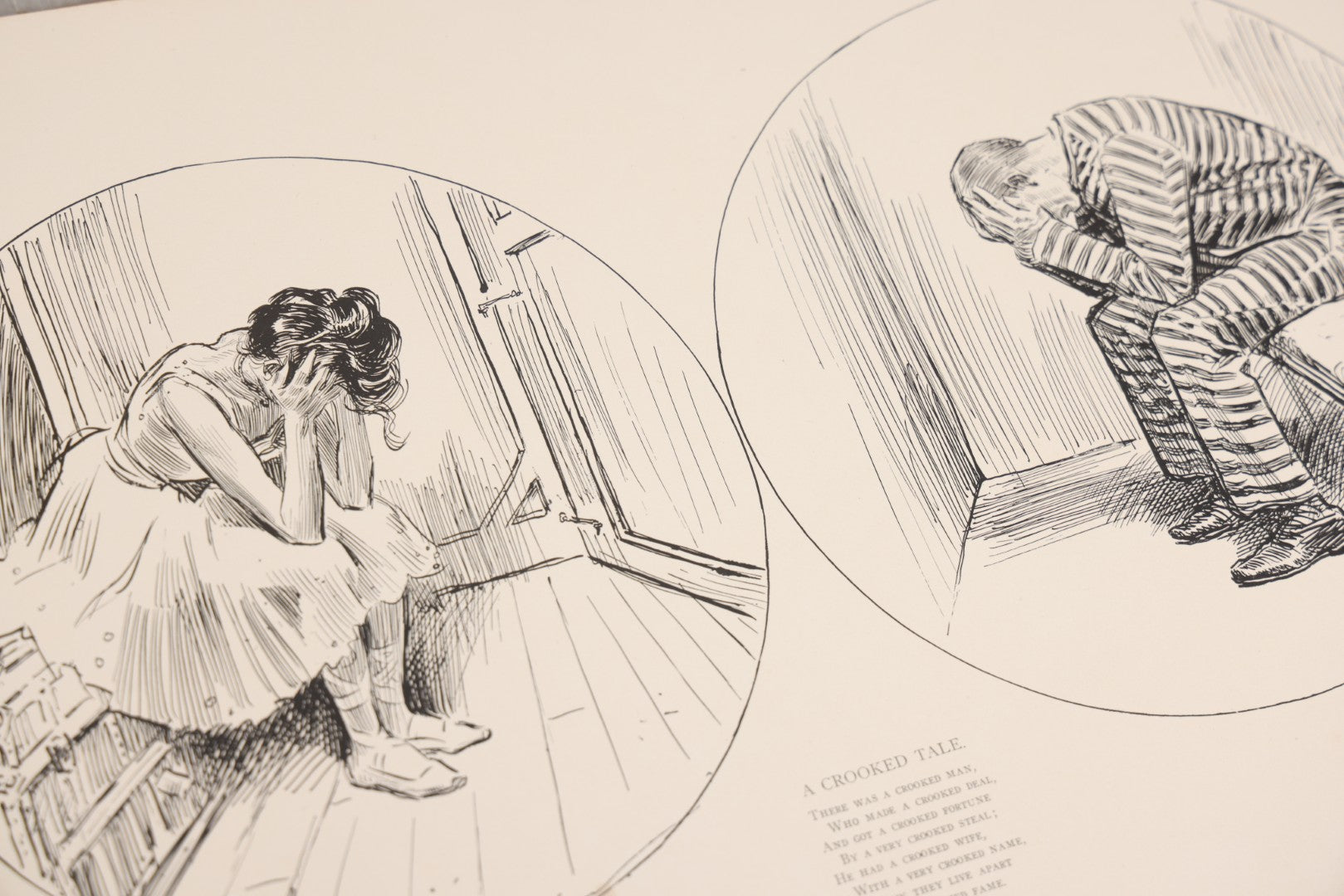 Lot 032 - “The Social Ladder” Antique Illustrated Book By Charles Dana Gibson, Published By R.H. Russell, New York, And John Lane, London, 1902, With Partial Original Presentation Sleeve