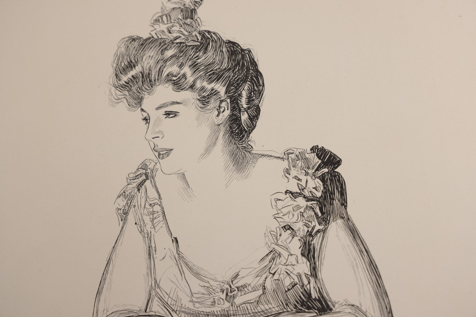 Lot 032 - “The Social Ladder” Antique Illustrated Book By Charles Dana Gibson, Published By R.H. Russell, New York, And John Lane, London, 1902, With Partial Original Presentation Sleeve