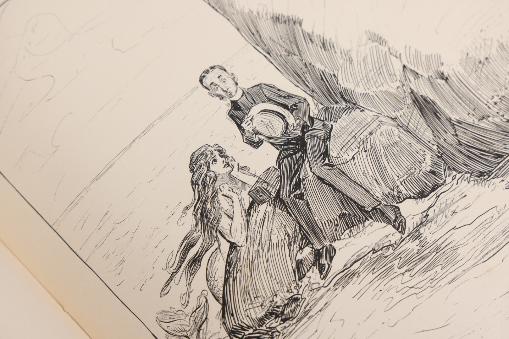 Lot 032 - “The Social Ladder” Antique Illustrated Book By Charles Dana Gibson, Published By R.H. Russell, New York, And John Lane, London, 1902, With Partial Original Presentation Sleeve