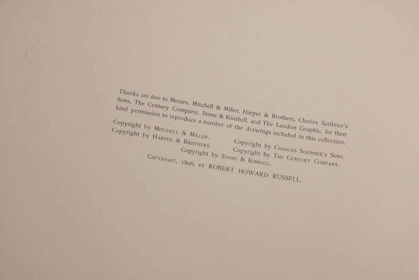 Lot 033 - “Pictures Of People” Antique Illustrated Book By Charles Dana Gibson, Published By R.H. Russell & Son, New York, And John Lane, London, 1906, Note Poor Condition, Craft Grade