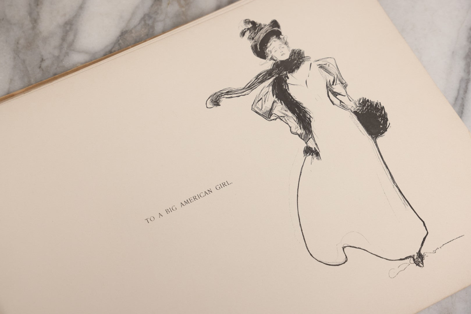 Lot 033 - “Pictures Of People” Antique Illustrated Book By Charles Dana Gibson, Published By R.H. Russell & Son, New York, And John Lane, London, 1906, Note Poor Condition, Craft Grade