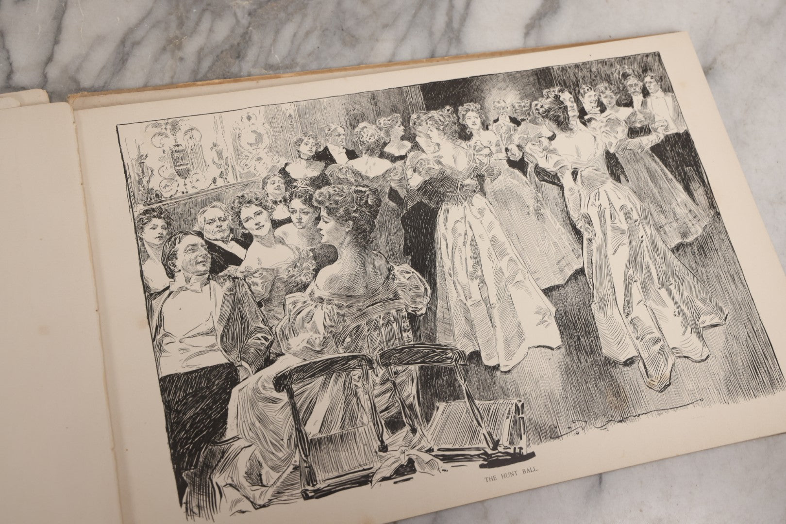 Lot 033 - “Pictures Of People” Antique Illustrated Book By Charles Dana Gibson, Published By R.H. Russell & Son, New York, And John Lane, London, 1906, Note Poor Condition, Craft Grade