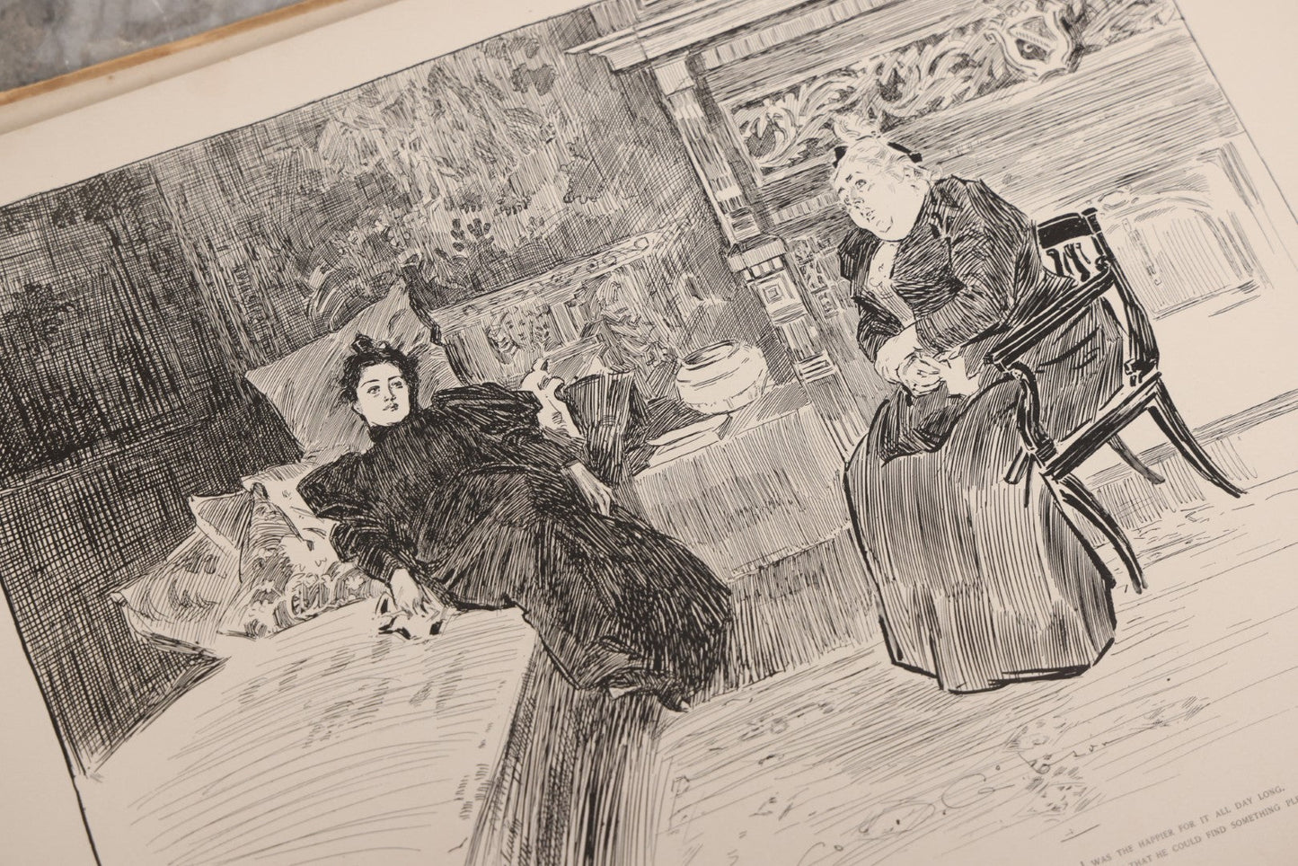 Lot 033 - “Pictures Of People” Antique Illustrated Book By Charles Dana Gibson, Published By R.H. Russell & Son, New York, And John Lane, London, 1906, Note Poor Condition, Craft Grade