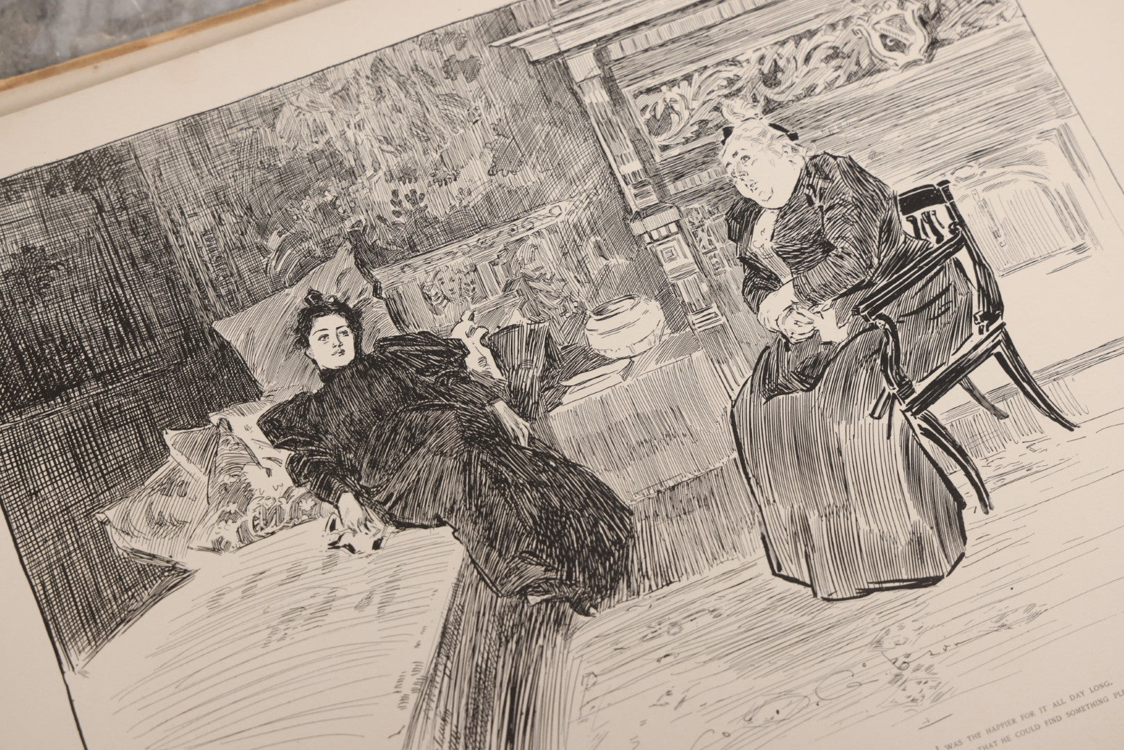 Lot 033 - “Pictures Of People” Antique Illustrated Book By Charles Dana Gibson, Published By R.H. Russell & Son, New York, And John Lane, London, 1906, Note Poor Condition, Craft Grade