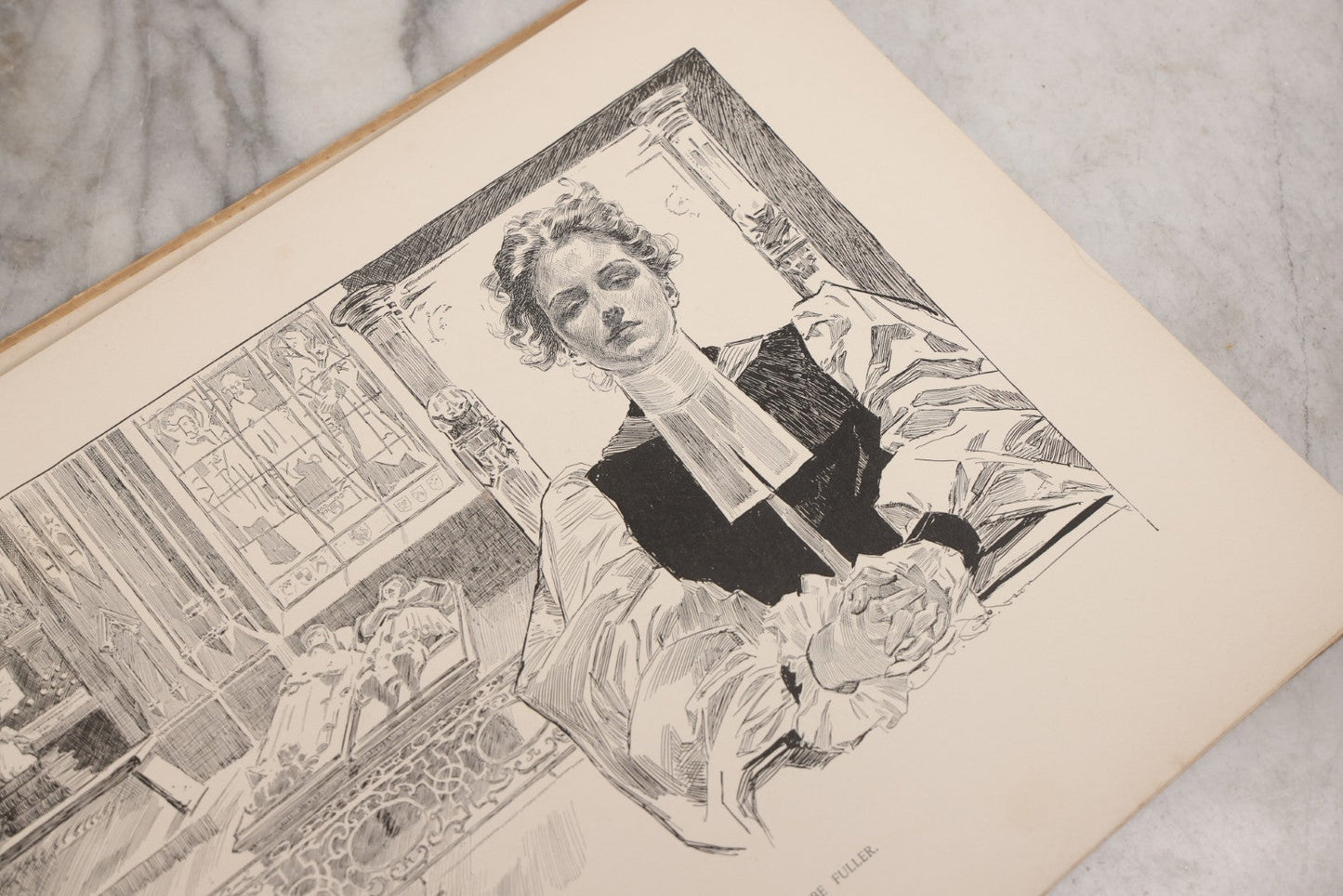 Lot 033 - “Pictures Of People” Antique Illustrated Book By Charles Dana Gibson, Published By R.H. Russell & Son, New York, And John Lane, London, 1906, Note Poor Condition, Craft Grade