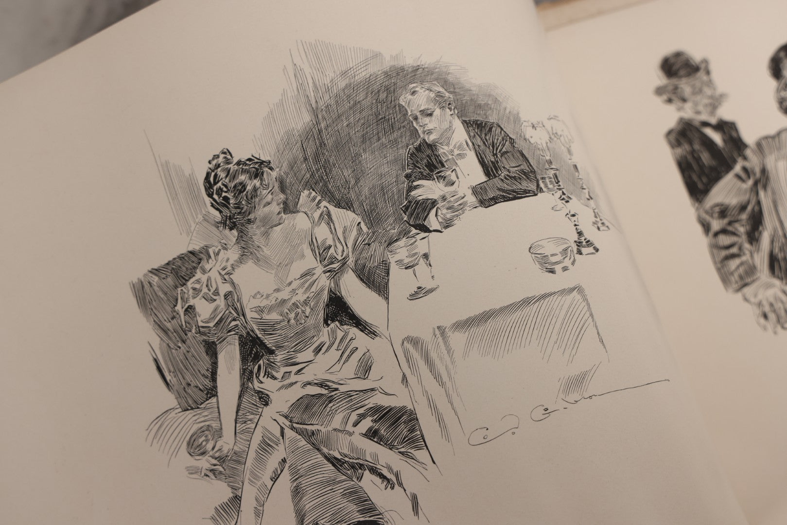 Lot 033 - “Pictures Of People” Antique Illustrated Book By Charles Dana Gibson, Published By R.H. Russell & Son, New York, And John Lane, London, 1906, Note Poor Condition, Craft Grade
