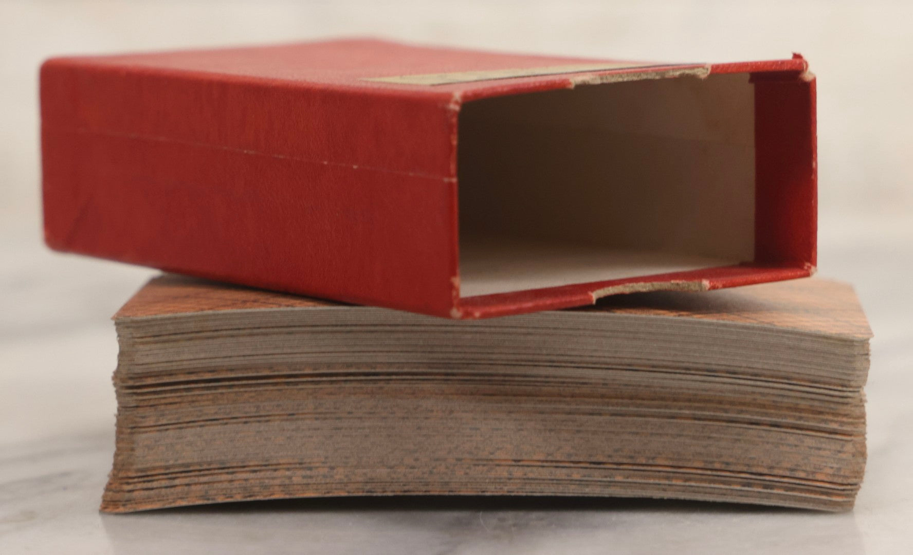 Lot 034 - Pair Of Vintage Tarot Items Including J. Muller & Cie French Marseille-Style Tarot Deck Of 78 Cards With Red Slip Case And "Mastering The Tarot" Paperback Book By Eden Gray, 1973