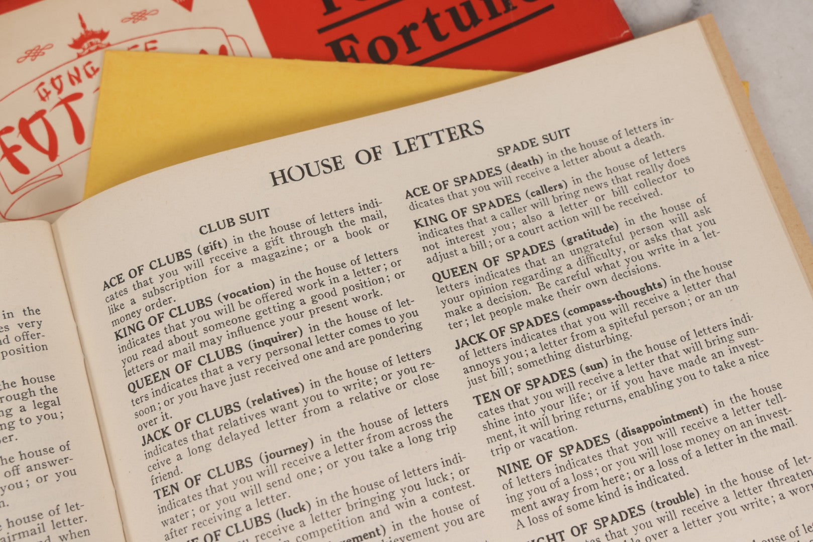 Lot 035 - Vintage "Gong Hee Fot Choy" Fortune-Telling Game Booklet With Folding Houses Chart, By Margarete Ward, Including Lessons In Astrology And Numerology, Twenty-First Edition, Copyright 1938