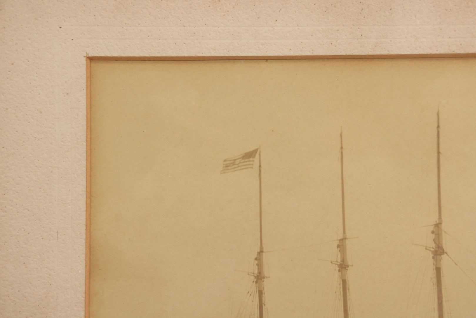 Lot 036 - Antique Framed Photograph Of Schooner Lavinia M. Snow With Crew On Board, Built 1893 Rockland Maine By J. L. Snow & Co., Capt. James F. Hinckley, 14-3/4" x 12-3/4"