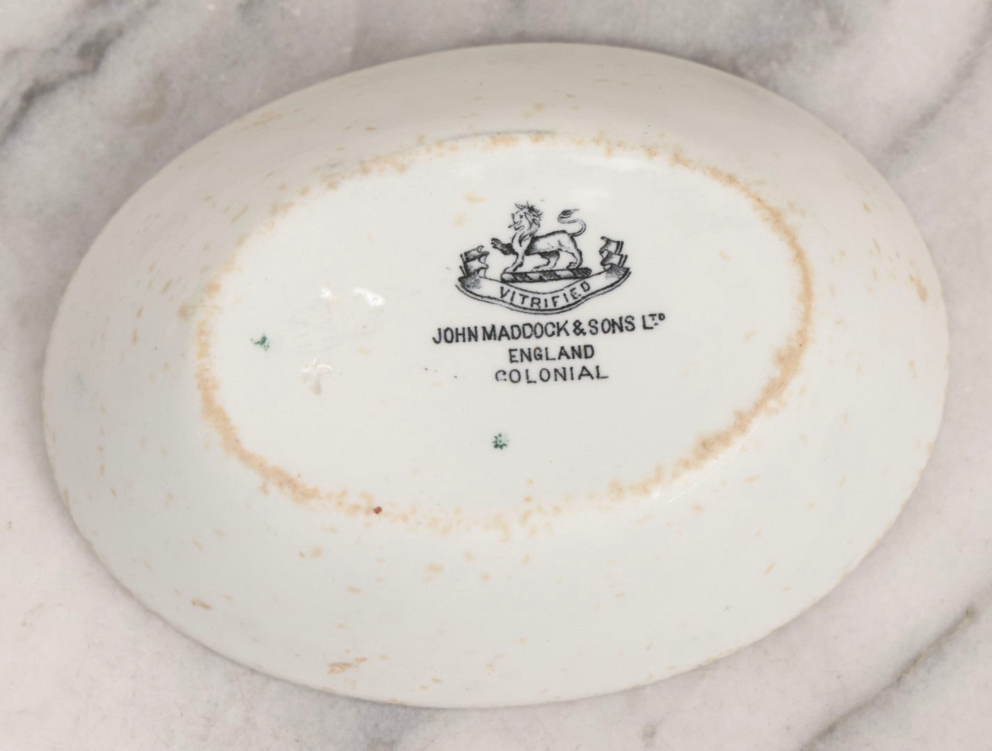 Lot 042 - Pair Of Antique English Transferware  Pottery Pieces With Hudson River Sidewheel Steamship “The Hudson Lunch,” Manufactured By John Maddock & Sons Ltd.