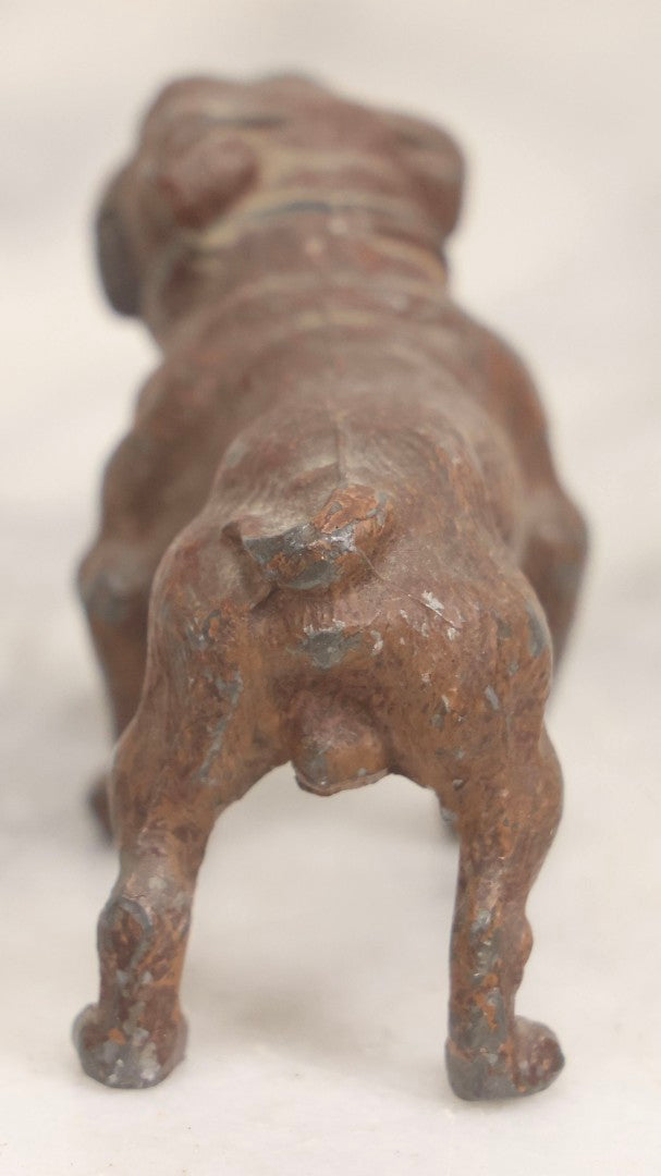 Lot 047 - Antique Cold Painted Metal Bulldog Figurine, Marked Germany, With Original Paint, 2" H