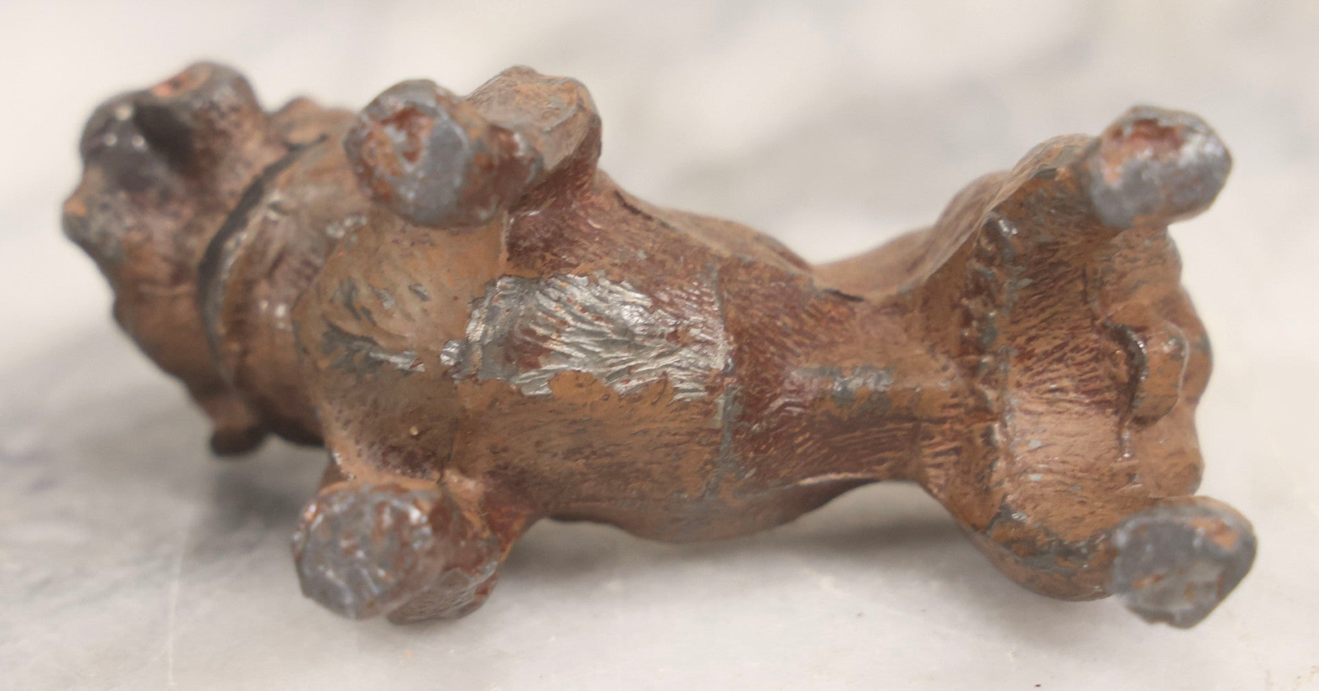 Lot 047 - Antique Cold Painted Metal Bulldog Figurine, Marked Germany, With Original Paint, 2" H