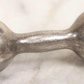 Lot 048 - Vintage Sterling Silver Barbell-Style Baby Rattle, Hallmarked And Marked “Sterling," 3-1/4" L