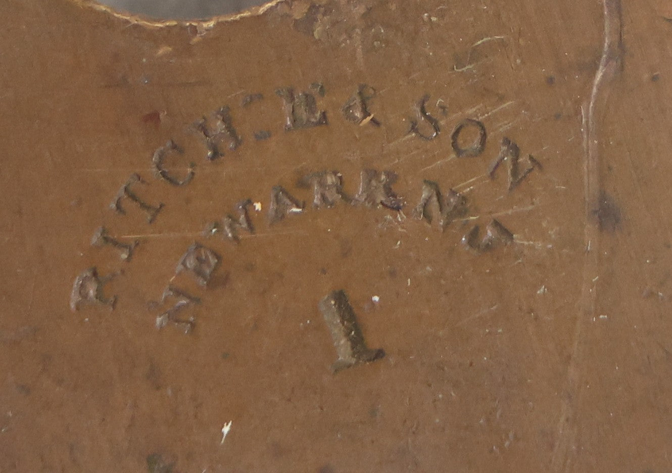 Lot 049 - Pair Of Vintage Miniature Brass Padlocks By Ritchie & Son, Newark, New Jersey, With One Working Key