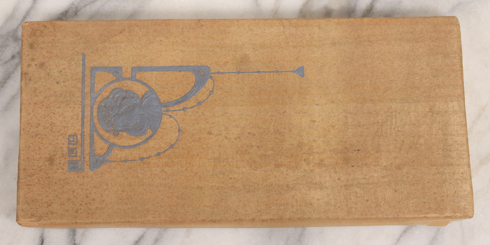 Lot 055 - Antique Art Nouveau Woman's Hosiery Or Lingerie Presentation Box With Original Tissue And Contents