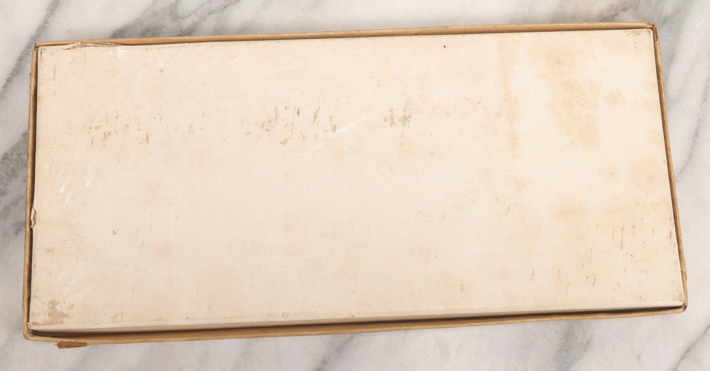 Lot 055 - Antique Art Nouveau Woman's Hosiery Or Lingerie Presentation Box With Original Tissue And Contents