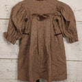 Lot 057 - Antique Edwardian Child's Wool Tweed Dress With Leg-Of-Mutton Sleeves, Size Approximately 4-6 Years