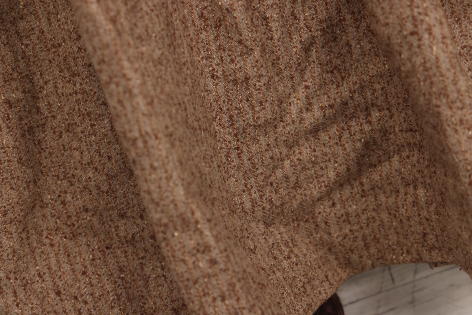 Lot 057 - Antique Edwardian Child's Wool Tweed Dress With Leg-Of-Mutton Sleeves, Size Approximately 4-6 Years