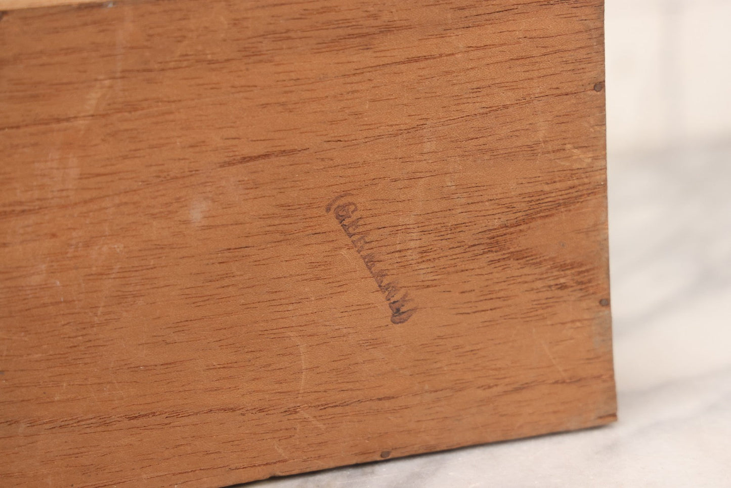 Lot 062 - Antique Wooden Slide-Top Box For The Empress Syringe No. 1 By Whitall Tatum Company With Paper Label, Stamped Germany